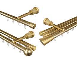 Suchen sie gardinenstange messing matt bei den großen preisvergleich portalen gleichzeitig! Innenlauf Gardinenstangen Messing Matt 1 Laufig 2 Laufig Oder 3 Laufig