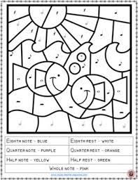 Music color by music note coloring page: Pin On Music