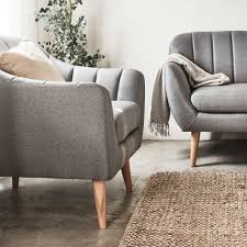 Les petits fauteuils club alinea sont tres confortables avec leur garnissage en mousse et leur revetement. Fauteuil En Tissu Gris Clair Shell Fauteuil Alinea