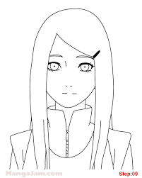 How To Draw Kushina Uzumaki From Naruto Mangajam Com In 2020 Naruto Drawings Anime Character Drawing Naruto Sketch Drawing