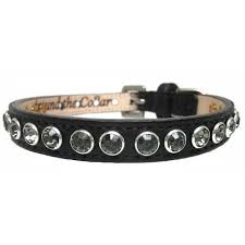 Keep your cat or kitten safe with personalized cat collars at petsmart. Designer Leather Cat Collars Black Diamond Bling