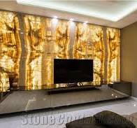 Natural Translucent Thin Onyx Stone Panel Backlit