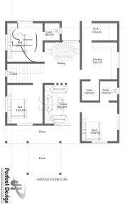 With bedroom 2 located at the front side and bedroom 3 is in the far end. Simple And Beautiful Kerala Style 3 Bedroom House In 1153 Square Feet With Plan Kerala Home Planners