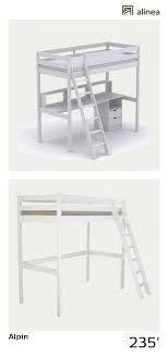 Alinea Alpin Lit Mezzanine 1 Place Blanc Avec Sommier 90x200cm Enfant Lits Enfant Lits Mi Hauts Superposes Et Lits Mezzanine Lit Lit Mezzanine Enfant