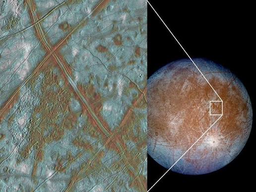Así es la superficie de la luna de Europa de Júpiter Se cree que en su  corteza podría tener placas de hielo gigantes que funcionarían como las  placas tectónicas de nuestro planeta,