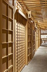 gallery of nozomi sushi masquespacio 5 格子 デザイン モダン 古民家カフェ