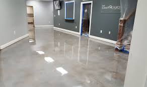 After you stain your concrete floor with the color of your choice, you should apply a concrete clean the floor with alkaline marble cleaner. Concrete Floor Pentoir Construction Inc Commercial And Residential Constructions