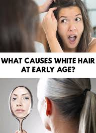 White people can get white hair even in their 20s, while asian people most likely start getting white greying of hair starts when you are in your late 40s and early 50s. White Hair What Causes White Hair At Early Age White Hair Younger Looking Skin Natural Hair Mask