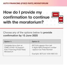 Meaning of moratorium as a finance term. Cimb Malaysia Fotos Facebook