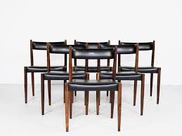 This was my first time buying something from ashley furniture and also buying on line without. Set Of 6 Danish Dining Chairs In Rosewood And Black Skai 1960s Mobelfabrik