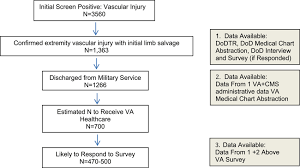 Eligibility Flow Diagram Showing Dod Chart Abstractions