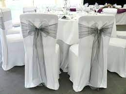 silver wedding wedding theme colors chair covers wedding wedding chair sashes