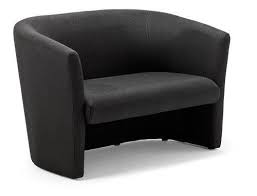 Neo Twin Tub Black Fabric Twin Tub Black Fabric Office Reception Furniture