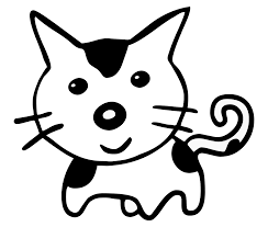 Portrait full body profile wider portrait. Cat Cartoon Cute Black And Free Image On Pixabay