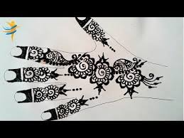 رسم بالحناء على الورق من سلسلة دروس تعليم النقش بالحناء للمبتدئات نتمنى يكون الدرس في المستوى المطلوب دعم henna hand tattoo simple mehndi designs mehndi simple