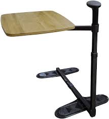 Amazon Com Stander Omni Tray Table Adjustable Bamboo Swivel Tv And Laptop Table With Ergonomic Stand Assist Tray Table Computer Desks For Home Tv Tray Table