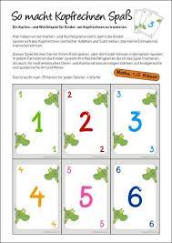 Motivation und begeisterung beim rechnen erleben und ganz nebenbei logisches denken und kopfrechnen durch. Mathe 1 2 Klasse Math Kartenspiel Ein Karten Und Wurfelspiel Fur Kinder Um Kopfrechnen Zu Trainieren Dieses Kopfrechnen Mathe Mathespiele Grundschule
