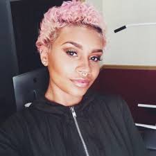 Melaninist Pink Short Hair Short Blonde Hair Short Hair Black
