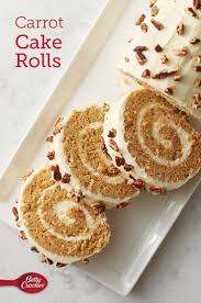 Carrot Cake Rolls Recipe Cake Roll Cake Roll Recipes Desserts