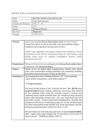 Allah yang telah memberi makanan kepada mereka untuk menghilangkan lapar dan mengamankan mereka dari ketakutan. Review Jurnal Konsep Harta Dalam Islam Part 1