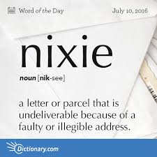 Impossible or difficult to read, unclear, undecipherable. Nixie Word Of The Day Dictionary Com Uncommon Words Weird Words Unusual Words