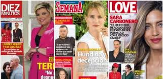Rechazamos enfáticamente la portada de la revista. Terelu Sara Carbonero Y La Ruptura De Alba Carrillo Protagonizan Las Portadas