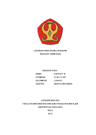 Bab 5 biologi tingkatan 4. Laporan Praktikum Lapang Ektum
