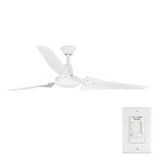 Ground clearance enables an indoor residential mounting option. Hampton Bay Industrial 60 Inch Indoor White Ceiling Fan With Wall Control The Home Depot Canada