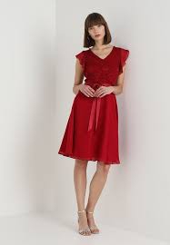 Cocktail Dress Party Dress Weinrot Zalando Co Uk Stylish Dresses Party Dress Dresses