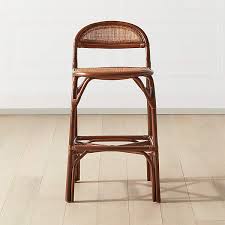 Valzer Natural Rattan Bar Stool Cb2