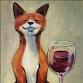 Fox with Wine - Painting with a Twist, 403A Van Dyck Dr Event Image