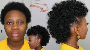 Most of the long hairstyles for natural hair cannot be done by everyone, because so many women have short hair and refuse to use extensions in fear of damaging their hair and making it dry because of all the hair experimenting. No Cornrows Faux Hawk On Short 4c Natural Hair Crochet Protective Style Hair How To Youtube