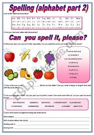 Someone sent you a pdf file, and you don't have any way to open it? The Alphabet Part 2 Spelling Exercises Fully Editable Esl Worksheet By Zailda