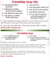 Friendship Soup Mix Made This Recipe Tonight And It Is So Delicious Friendship Soup Recipe Soup In A Jar Christmas Soup