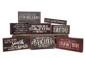Our home décor accents category offers a great selection of home decorative accessories and more. All Of Our Box Signs Are Back In Stock Louisiana Home Decor Box Signs Featuring Souther Louisiana Sayings Boxsig Louisiana Decor Louisiana Gifts Box Signs