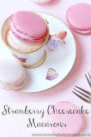 How To Make Strawberry Cheesecake Macarons Macaron Recipe Macaroon Recipes Desserts