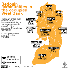 The estimate for the jewish population in 131 west bank settlements in 2019 was 463,353, roughly 5. Bedouin Communities In The Occupied West Bank Infographic News Al Jazeera
