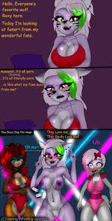 five nights at freddys, five nights in anime, glamrock chica (fnaf),  glamrock freddy (fnaf), roxanne wolf (fnaf) - Rule 34 XYZ