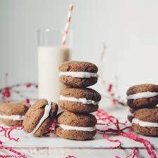 Gingerbread Sandwich Cookies Hot For Food By Lauren Toyota Recipe Gingerbread Sandwich Cookies Sandwich Cookies Cookies Recipes Christmas