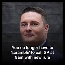 Health Secretary Wes Streeting said...