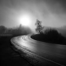 Black And White Road Wallpaper Hd Dark Foggy Country Road Ipad Wallpaper Hd