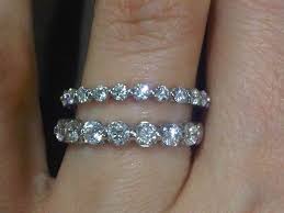 Single Prong Vs Shared Prong Eternity Band Try On Session By Sirbenson Diamond Wedding Bands Wedding Ring Bands Eternity Band Engagement Ring