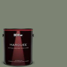 Behr Marquee 1 Gal Icc 77 Sage Green Flat Exterior Paint Primer 445301 The Home Depot
