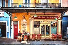 Italy Europe City Street Cafe Restaurant Coffee Fruit Stand City Streets L Isle Sur La Sorgue Eastman