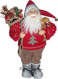 National Tree Co Standing Santa Christmas Decoration Holiday Decor Christmas Christmas Decorations Santa Decorations