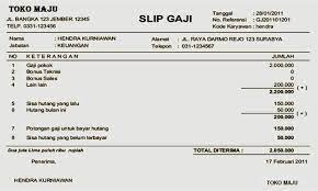 Dalam slip gaji biasanya tertera informasi seperti jumlah gaji yang diberikan serta berbagai potongan, baik dari perusahaan maupun pajak. 10 Contoh Slip Gaji Sederhana Karyawan Guru Gambar