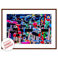 Choose Your Scooter Funny Near Abstract Art Large Digital Etsy