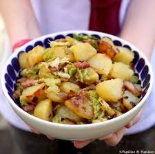 Poelee De Pommes De Terre Sautees Et Chou Vert Recette Recette Chou Vert Idee Recette Salade Recette Chou