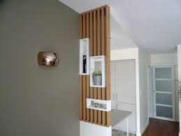 Claustra Bois Separateur Cuisine Salon Soa Soa Architecture Interieure Living Room Partition Design Minimalist Living Room Decor Bedroom Cupboard Designs