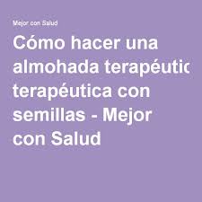 Como Hacer Una Almohada Terapeutica Con Semillas Mejor Con Salud Almohadas De Semillas Almohada Terapeutica Cojines De Semillas